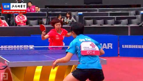 乒乓球决赛视频